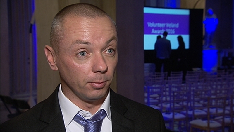 David McEvoy was among a number of extraordinary volunteers who were recognised in Dublin tonight