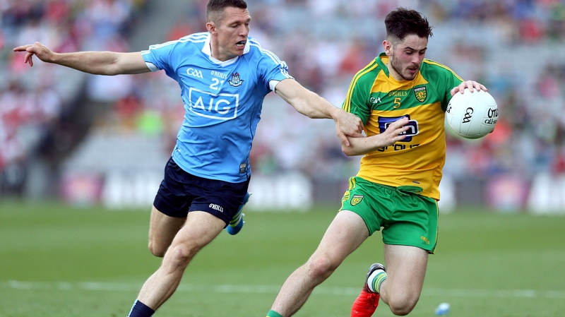 Ryan McHugh in action for Donegal against Dublin in this year's All-Ireland quarter-final