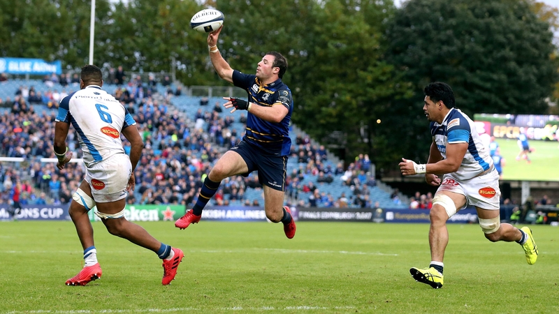 Robbie Henshaw in action against Castres in October