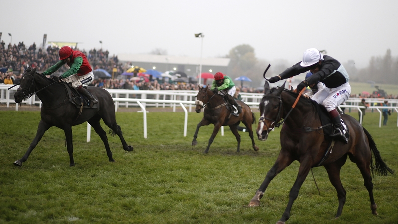 Aidan Coleman partnered Taquin De Seuil (l) to victory at Cheltenham last month