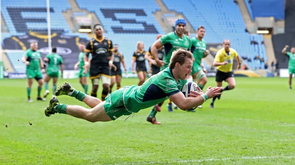 Kieran Marmion scores against Wasps