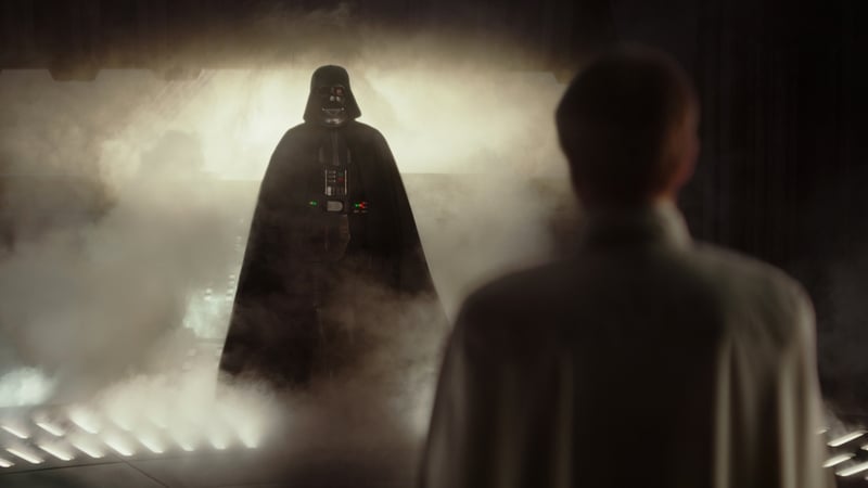 Spencer Wilding as Darth Vader in Rogue One: A Star Wars Story Still: Disney