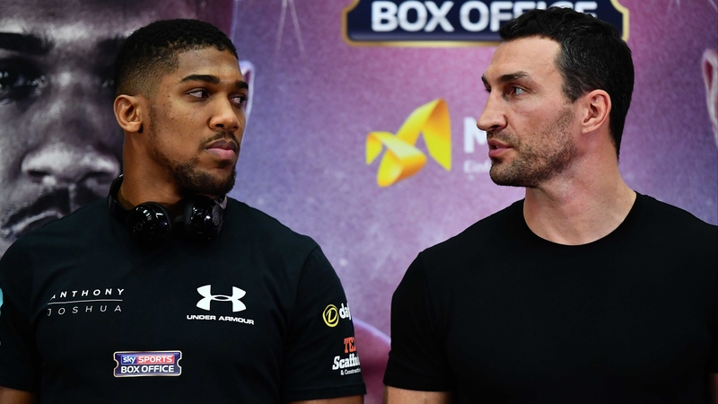 Anthony Joshua and Wladimir Klitschko meet in April