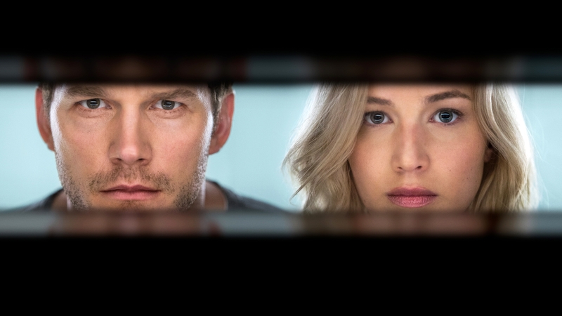 Chris Pratt and Jennifer Lawrence star in Passengers