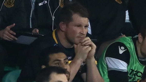 Dylan Hartley watches from the stands as Leinster defeat Northampton