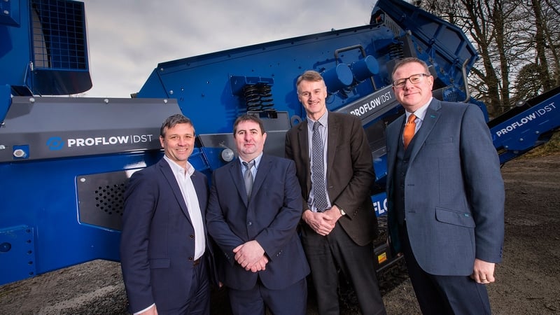 Allen Martin from Kernel Capital; Nishi Ward, Waste Systems' CEO; William McCulla from Invest NI and Andy Palmer from Bank of Ireland UK
