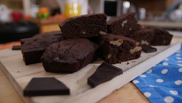 Christmas Walnut Brownies by Eva Lawes.