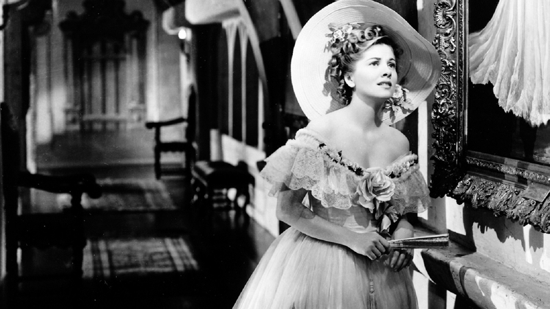 Joan Fontaine stars as the eponymous heroine in Alfred Hitchcock's film of Daphne du Maurier's Rebecca - you should definitely read the book first.