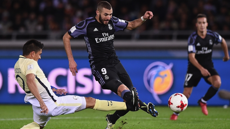 Benzema in action during the Club World Cup