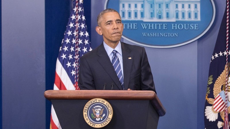 At a pre-Christmas press conference, Barack Obama levelled a fierce attack against Russia