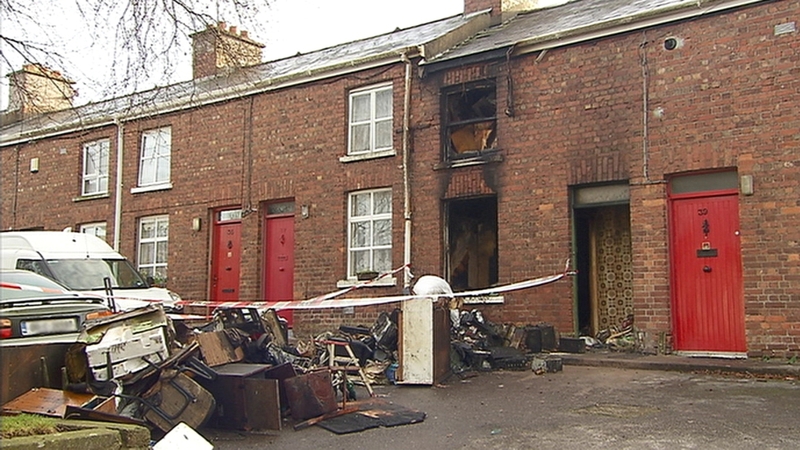 Emergency services were alerted to the scene at Kelleher's Buildings in Dillon's Cross at around 4.30am