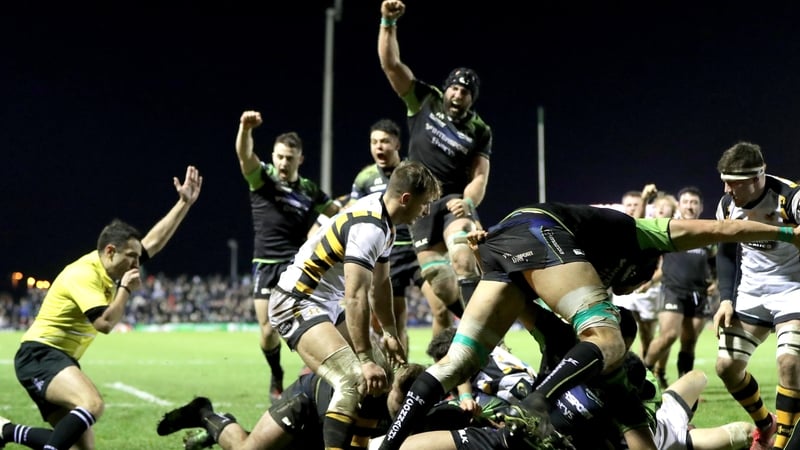 Naulia Dawai crashes over for Connacht's injury-time try