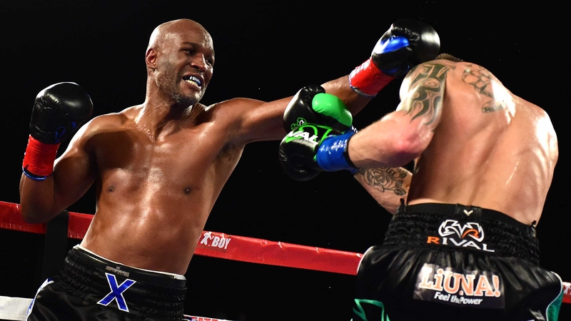 Bernard Hopkins in action last night
