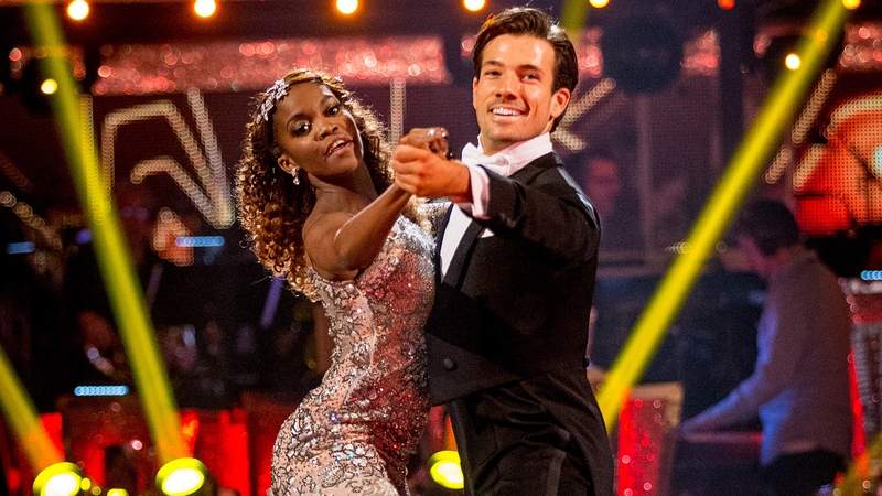 Mac with partner Oti Mabuse - "