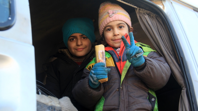 Syrians have been evacuated from the last rebel-held pockets of Syria's northen city of Aleppo