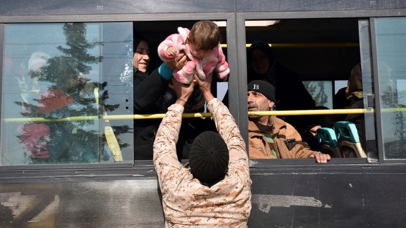 Thousands of people are still waiting to be bussed out of east Aleppo