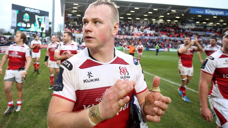 Luke Mashall was left clutching his face after an incident with Etienne Falgoux