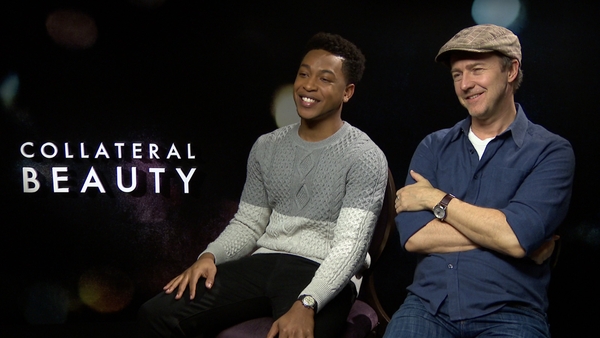 Edward Norton and Jacob Latimore on Collateral Beauty