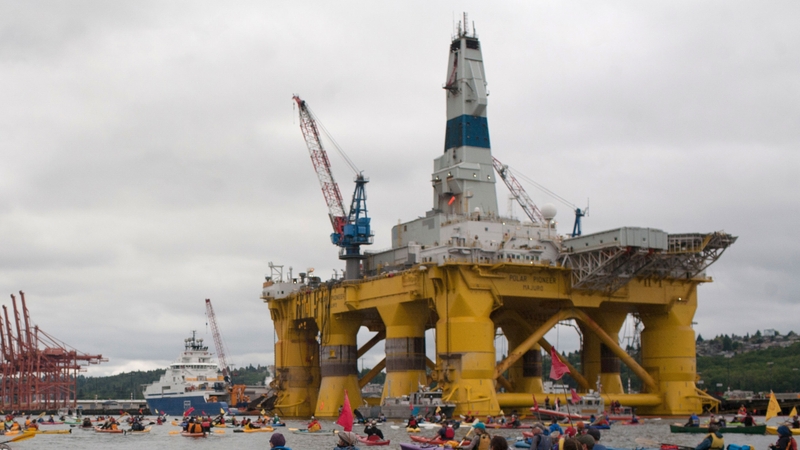 Protesters took to the water over oil drilling in 2015