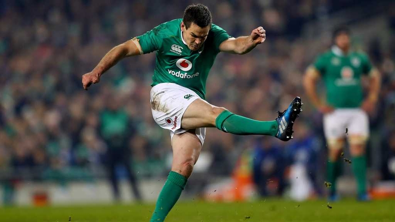 Johnny Sexton suffered a hamstring injury in the Aviva Stadium defeat to New Zealand
