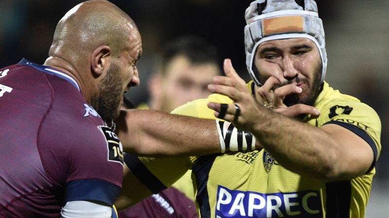 Etienne Falgoux (right) has been banned following an incident involving Ulster's Luke Marshall