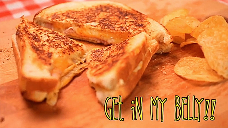 The ultimate ham and cheese toastie.