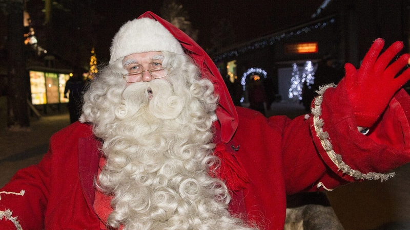 Santa Claus can put his feet up after his busiest night of the year