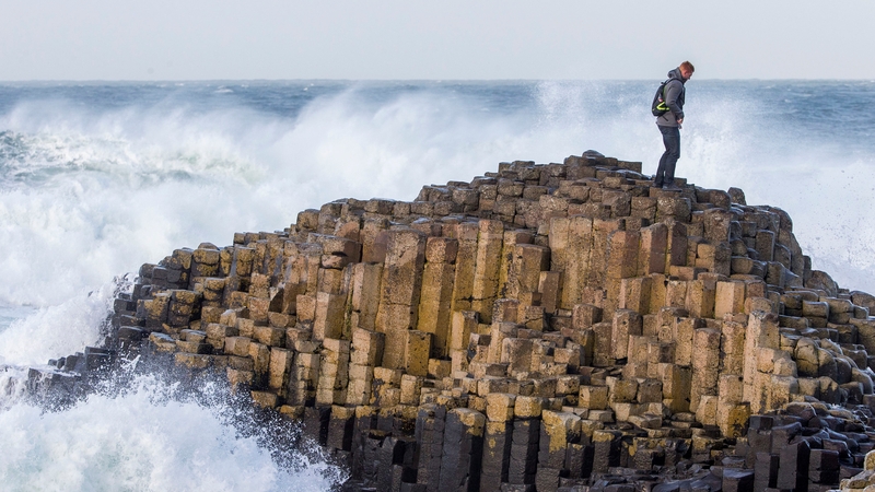 Strong winds have brought heavy swells on Irish coastal waters