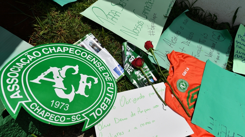 All but three of the Chapecoense players and staff onboard were killed
