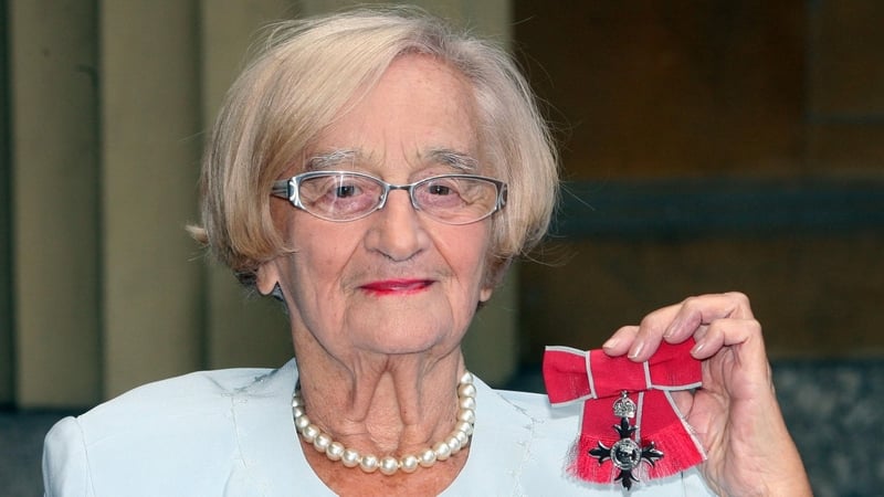 Liz Smith was awarded an MBE by Britain's Queen Elizabeth II in 2009
