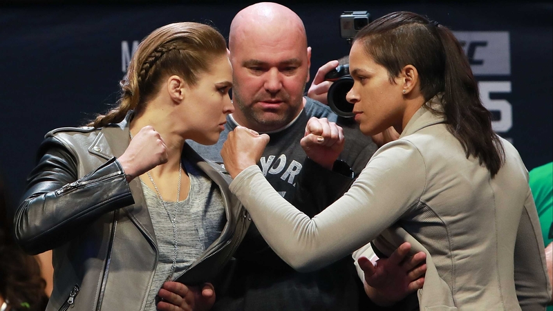 Ronda Rousey and Amanda Nunes clash in Las Vegas in the early hours of Sunday morning