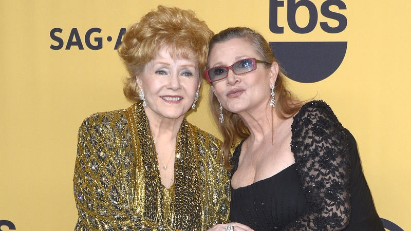 Debbie Reynolds and Carrie Fisher