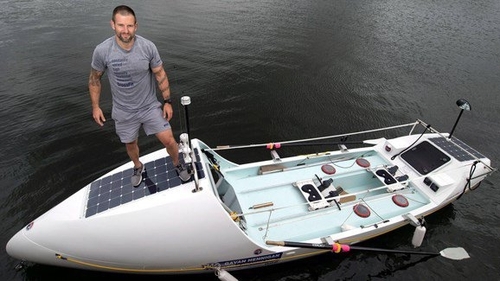 Gavan Hennigan is third as he comes up on the midway stage of the Talisker Whisky Atlantic Challenge (picture courtesy of https://www.gavanhennigan.com)