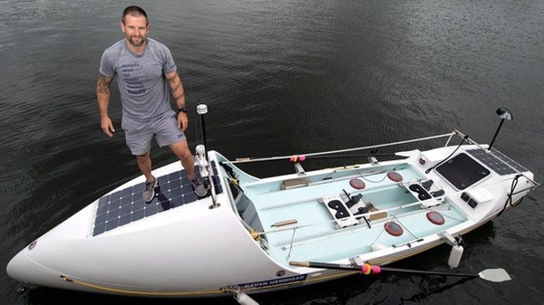 Gavan Hennigan is third as he comes up on the midway stage of the Talisker Whisky Atlantic Challenge (picture courtesy of https://www.gavanhennigan.com)