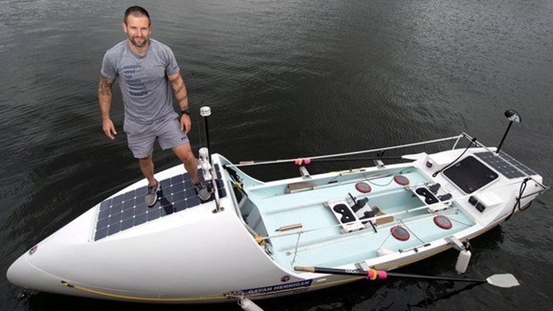 Gavan Hennigan is third as he comes up on the midway stage of the Talisker Whisky Atlantic Challenge (picture courtesy of https://www.gavanhennigan.com)