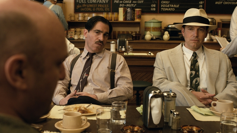 Chris Messina (left) with Ben Affleck in a scene from Live By Night