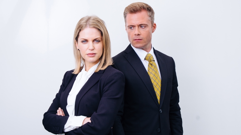 Amy Huberman and Rory Keenan