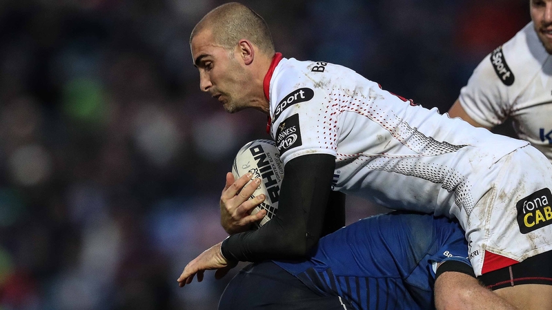 Ruan Pienaar injured his knee against Leinster