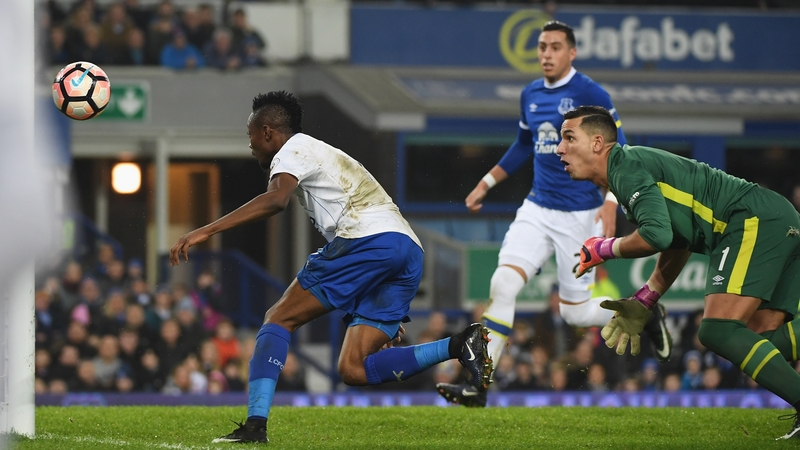 Ahmed Musa scores Leicester's first goal