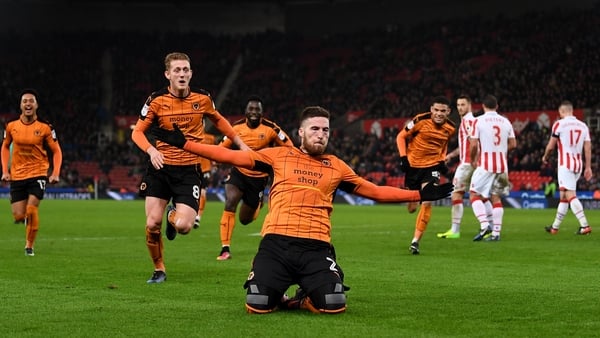Matt Doherty celebrates his goal