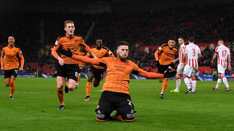 Matt Doherty celebrates his goal