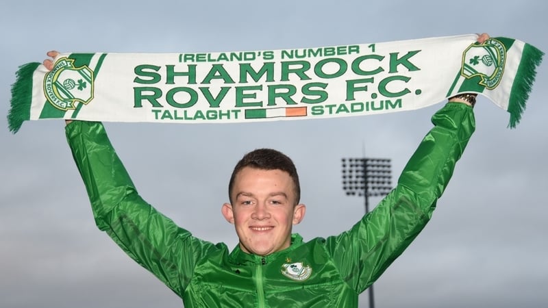 Michael O'Connor pictured at Tallaght Stadium after singing on the dotted line for Rovers