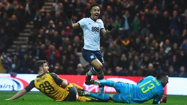 Callum Robinson gave Preston an early lead, but the Gunners hit back