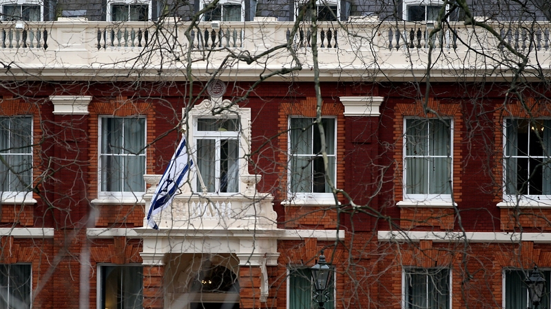 The Israeli embassy said the employee was not a diplomat