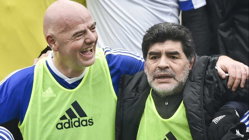 Gianni Infantino looks set to deliver on one of the main pledges in his manifesto - and Diego approves