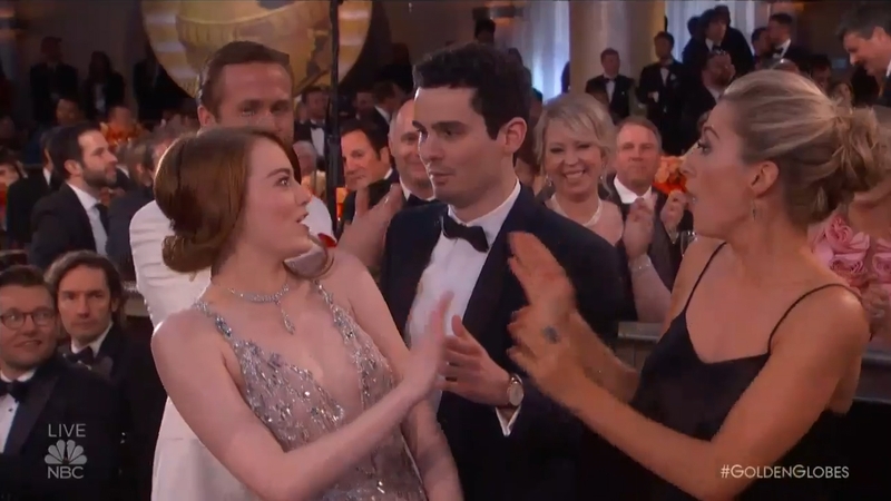 Emma Stone gets caught in a hug matrix