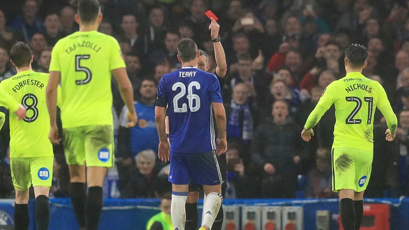 John Terry sees red at Stamford Bridge
