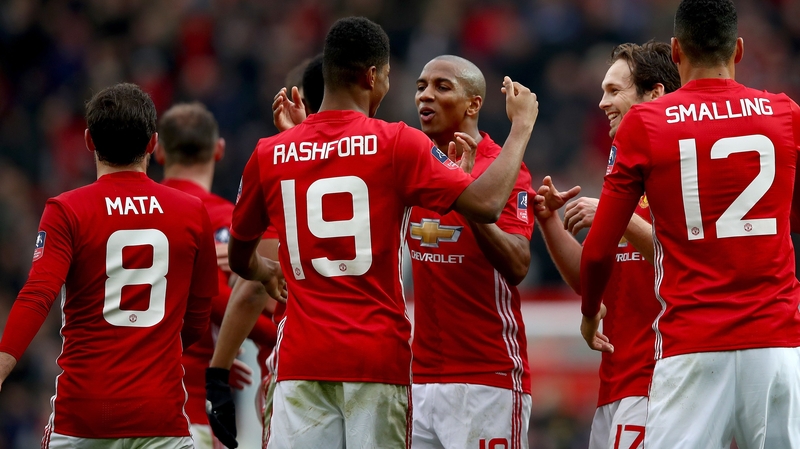 Marcus Rashford of Manchester United celebrates