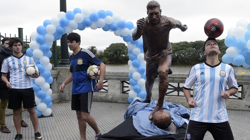 The statue was vandalised