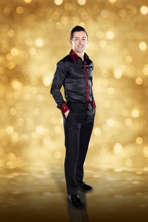 Dancing with the Stars: Aidan O'Mahony - another dancing classic, the sleek, black satin look.